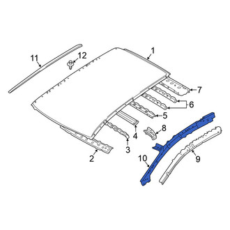 Nissan OE - Left Roof Side Rail