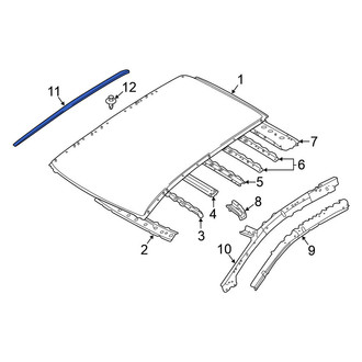 Nissan OE - Left Roof Molding