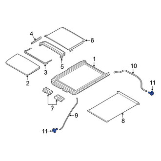 Nissan OE - Front Sunroof Drain Hose Grommet