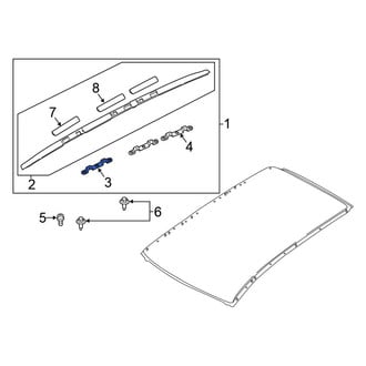Nissan OE - Front Roof Luggage Carrier Side Rail Bracket