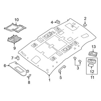 Nissan OE - Roof - Interior Trim (W/O Sunroof), (3.5L)
