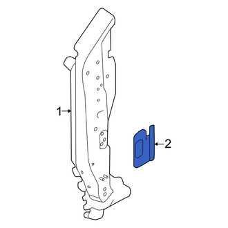 Nissan OE - Left Body A-Pillar Reinforcement Plate