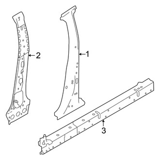 Nissan OE - Pillars, Rocker & Floor - Center Pillar & Rocker (3.5L)