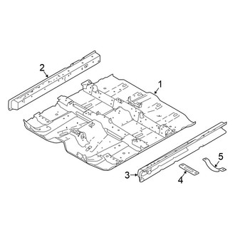 Nissan OE - Pillars, Rocker & Floor - Floor & Rails (3.5L)