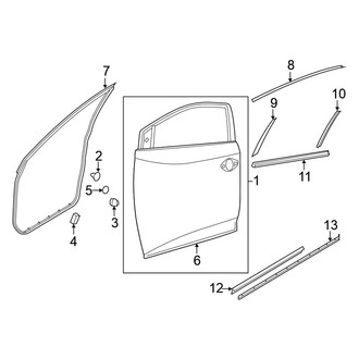 Nissan OE - Front Door - Door & Components (3.5L)