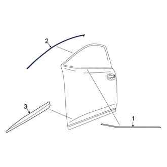Nissan OE - Front Right Door Reveal Molding