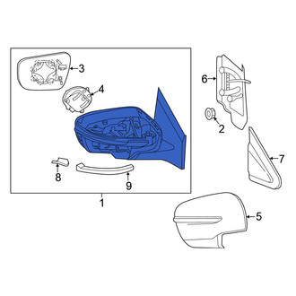 Nissan OE - Front Left Door Mirror