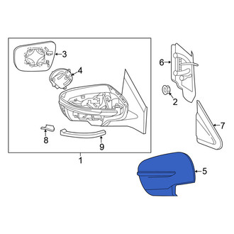 Nissan OE - Front Left Door Mirror Cover