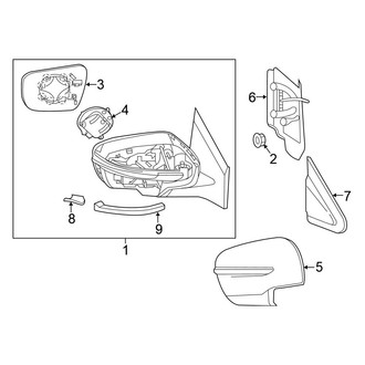 Nissan OE - Front Door - Outside Mirrors (Platinum / S / SL / SV)