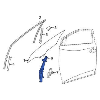 Nissan OE - Front Left Window Regulator