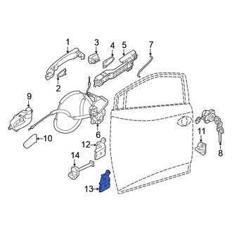 Nissan OE - Front Left Lower Door Hinge