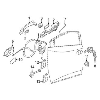 Nissan OE - Front Door - Lock & Hardware (3.5L)