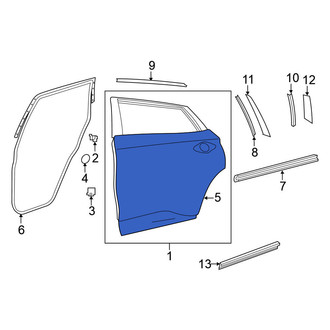 Nissan OE - Rear Left Outer Door Outer Panel