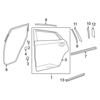 Nissan OE - Rear Door - Door & Components (3.5L)
