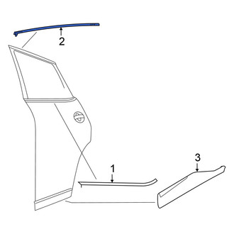 Nissan OE - Rear Right Door Reveal Molding