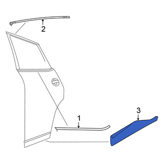 Nissan OE - Rear Left Door Molding