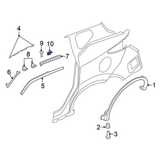 Nissan OE - Right Quarter Panel Molding Clip