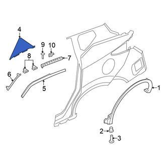 Nissan OE - Left Body D-Pillar Molding