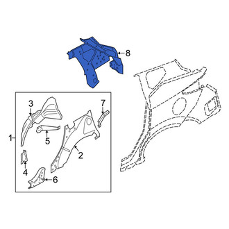 Nissan OE - Rear Left Inner Quarter Panel