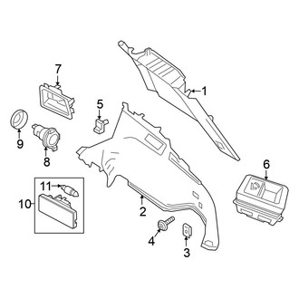 Nissan OE - Quarter Panel - Interior Trim (3.5L)