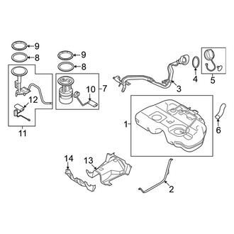 Nissan OE - Fuel System Components (3.5L)