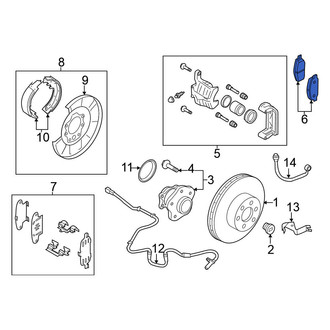 Nissan OE - Rear Disc Brake Pad Set