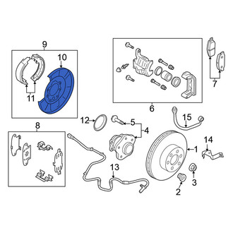 Nissan OE - Rear Left Brake Dust Shield