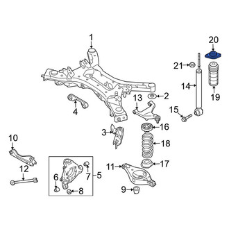 Nissan OE - Rear Suspension Shock Absorber Mount