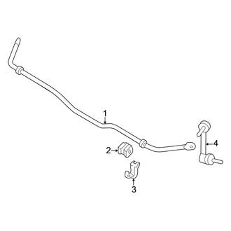 Nissan OE - Rear Suspension - Stabilizer Bar & Components (Platinum / S / SL / SV AWD)