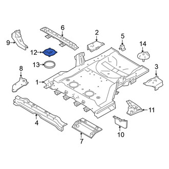 Nissan OE - Left Trunk Floor Access Cover