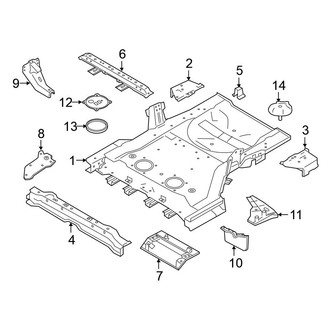 Nissan OE - Rear Body & Floor - Floor Pan (3.5L)