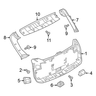 Nissan OE - Lift Gate - Interior Trim (3.5L)