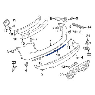 Nissan OE - Rear Center Bumper Trim