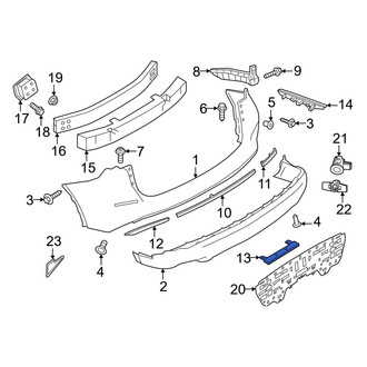 Nissan OE - Rear Lower Bumper Trim