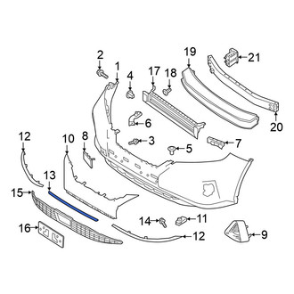 Nissan OE - Front Center Bumper Trim