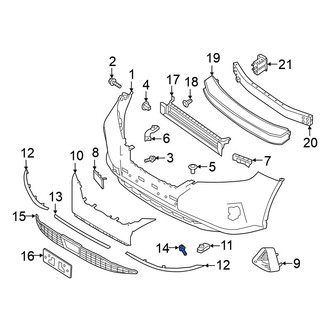 Nissan OE - Bumper Trim Screw