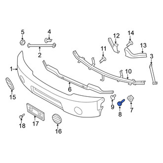Nissan OE - Front Bumper Cover Retainer