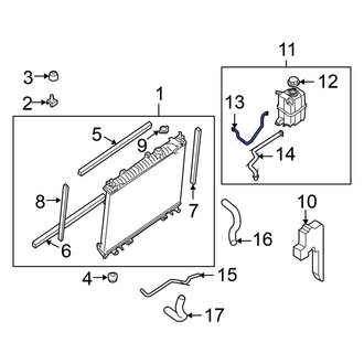 Nissan OE - Engine Coolant Reservoir Hose