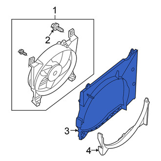 Nissan OE - A/C Condenser Fan Shroud