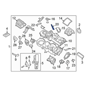 Nissan OE - Front HVAC Mode Door Lever Link
