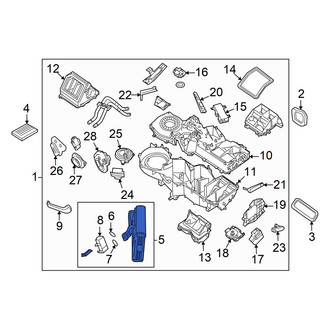 Nissan OE - A/C Evaporator Core and Case Assembly