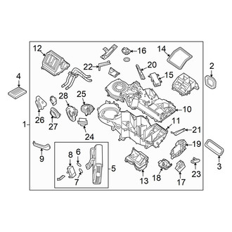Nissan OE - Air Conditioner & Heater - Heater Components