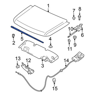 Nissan OE - Front Hood Seal