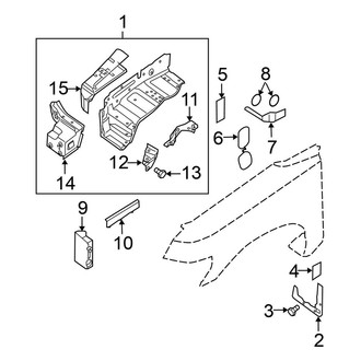 Nissan OE - Fender - Inner Components