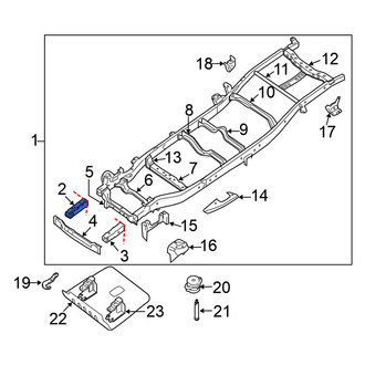 Nissan OE - Right Frame Rail End