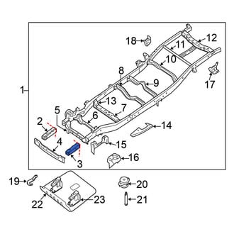Nissan OE - Left Frame Rail End