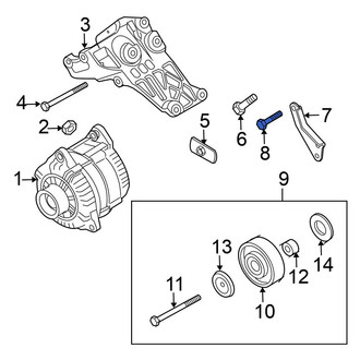 Nissan OE - Alternator Adjusting Bracket Bolt