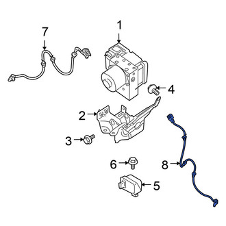 Nissan OE - Rear Right ABS Wheel Speed Sensor