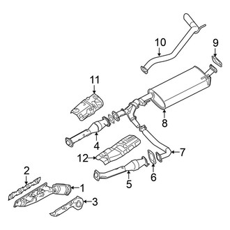 Nissan OE - Exhaust System - Exhaust Components