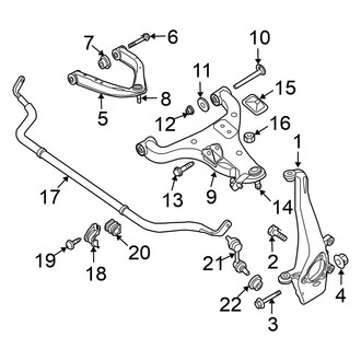 Nissan OE - Front Suspension - Stabilizer Bar & Components